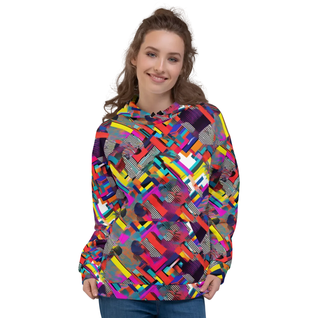 Chromatic Collision on Hoodie — Front