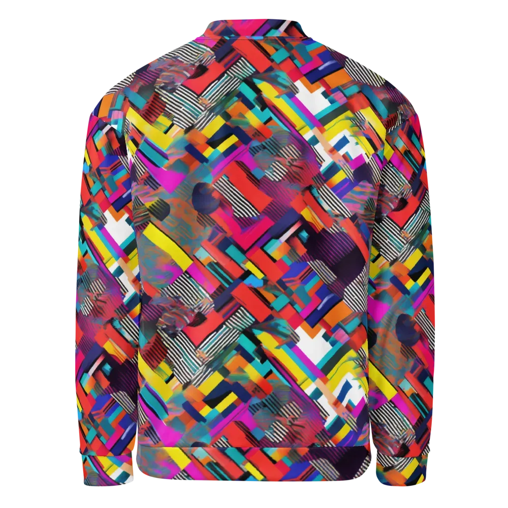 Chromatic Collision on Bomber Jacket — Back