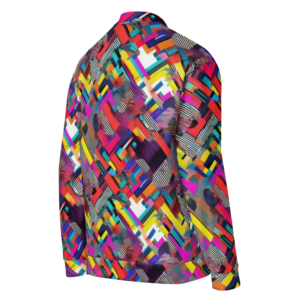 Chromatic Collision on Bomber Jacket — Right Back