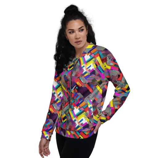 Chromatic Collision on a Bomber Jacket