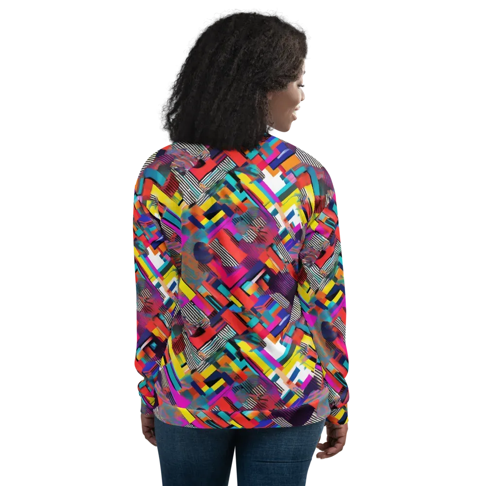 Chromatic Collision on Bomber Jacket — Back