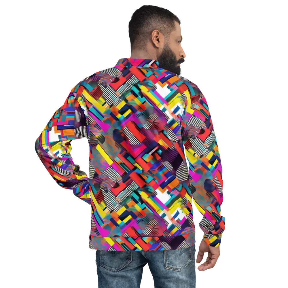 Chromatic Collision on Bomber Jacket — Back