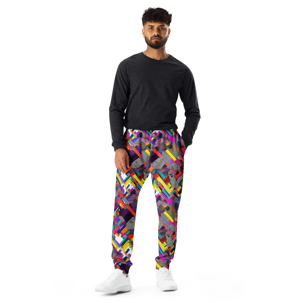 Chromatic Collision on Men's Joggers — Front