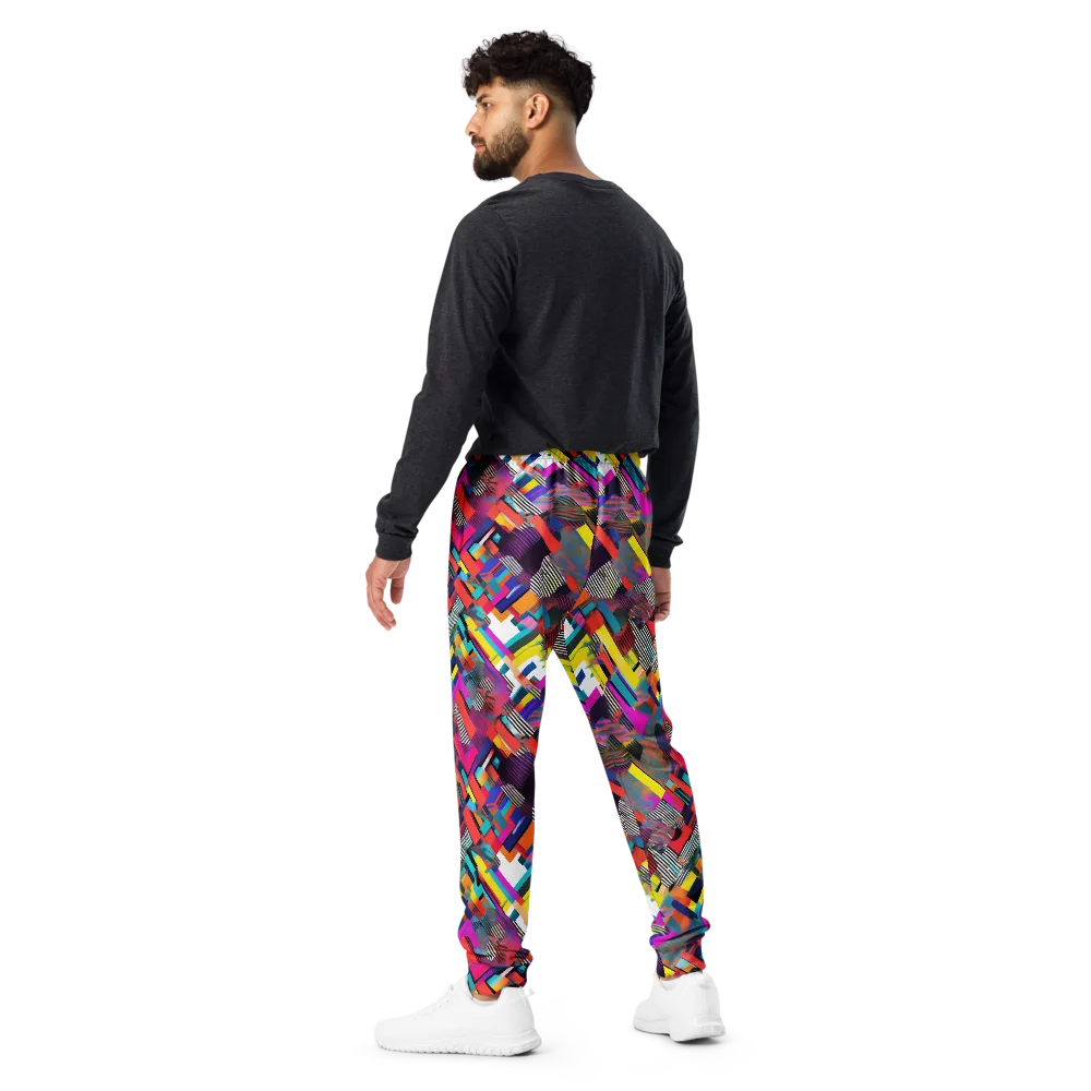 Chromatic Collision on Men's Joggers — Back