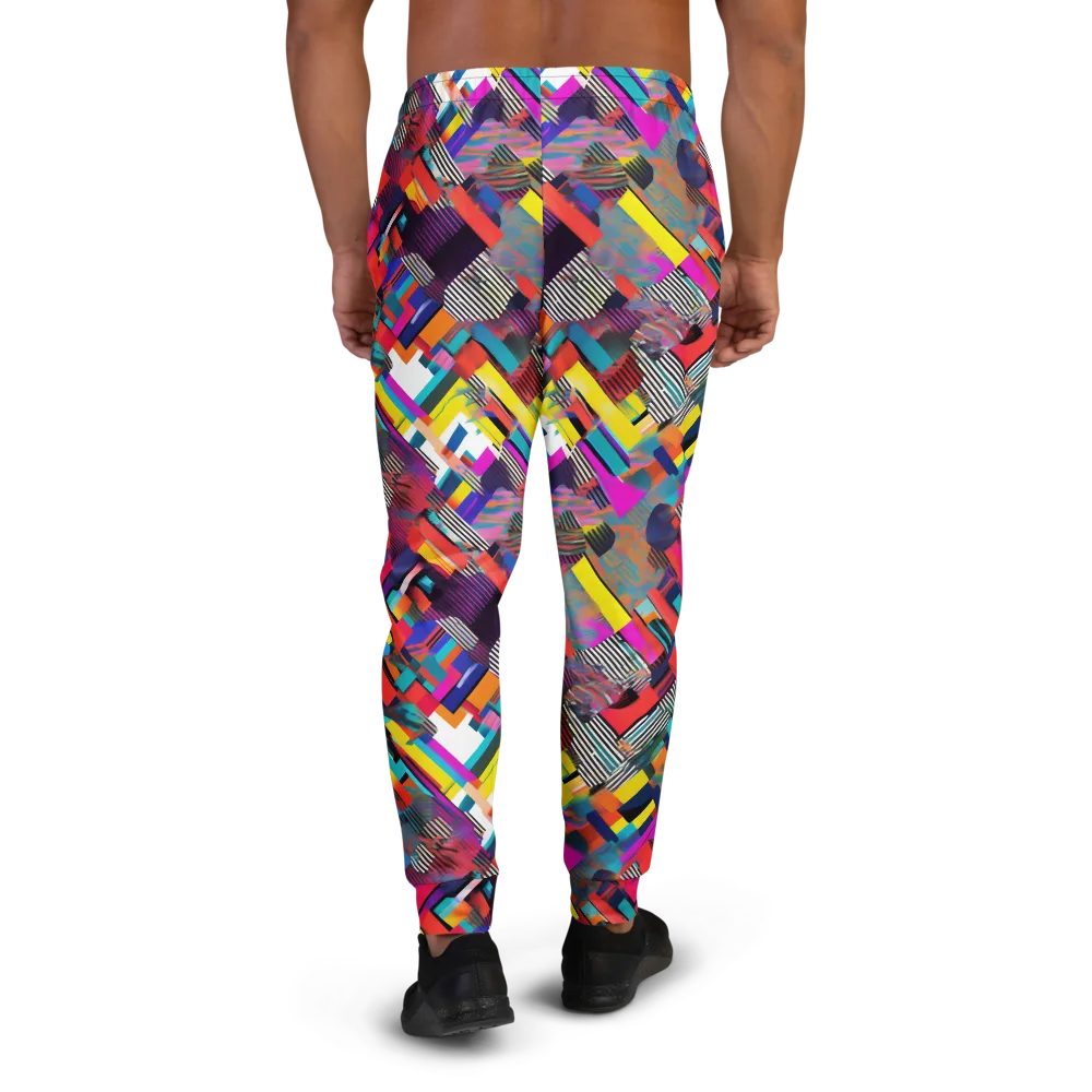 Chromatic Collision on Men's Joggers — Back
