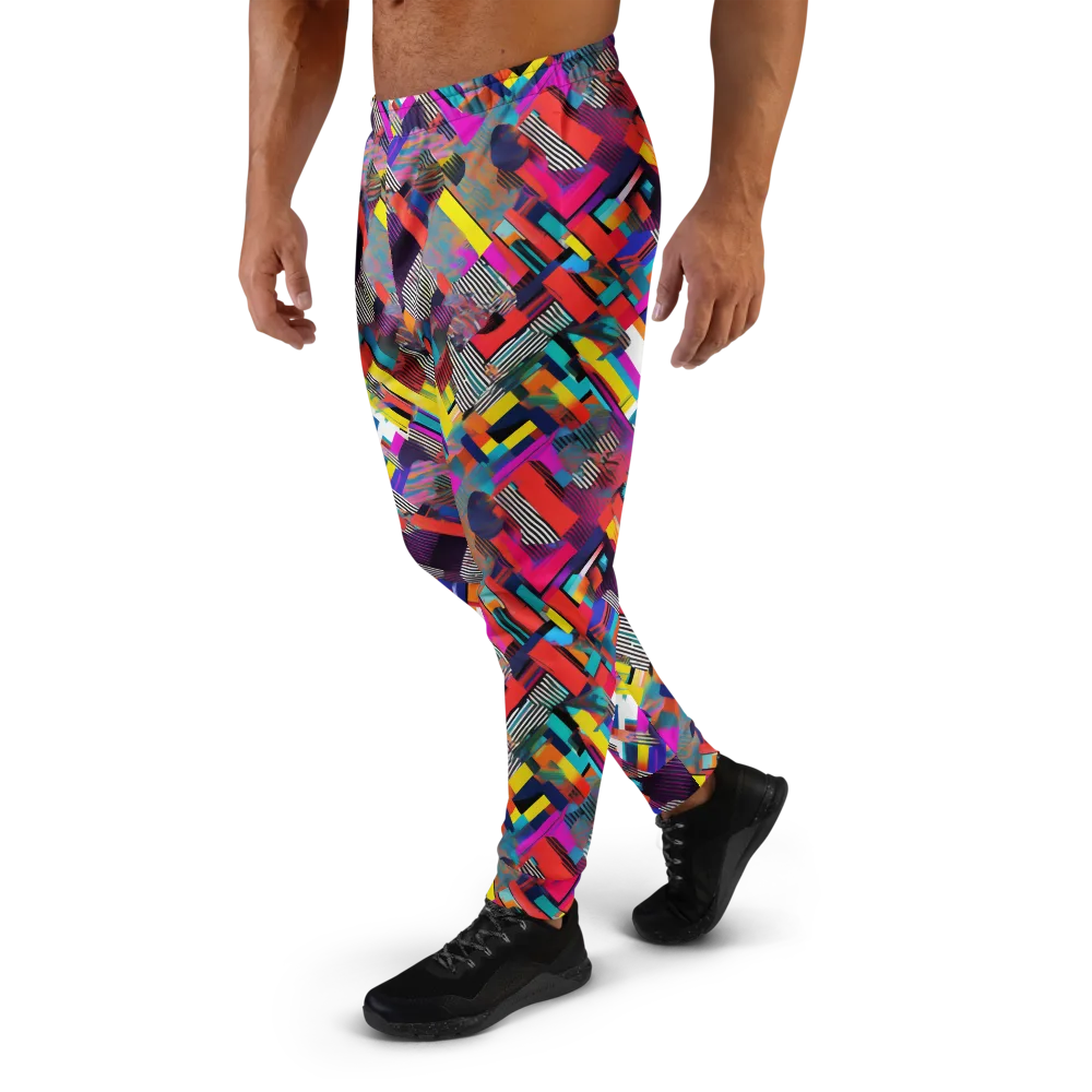 Chromatic Collision on Men's Joggers — Left