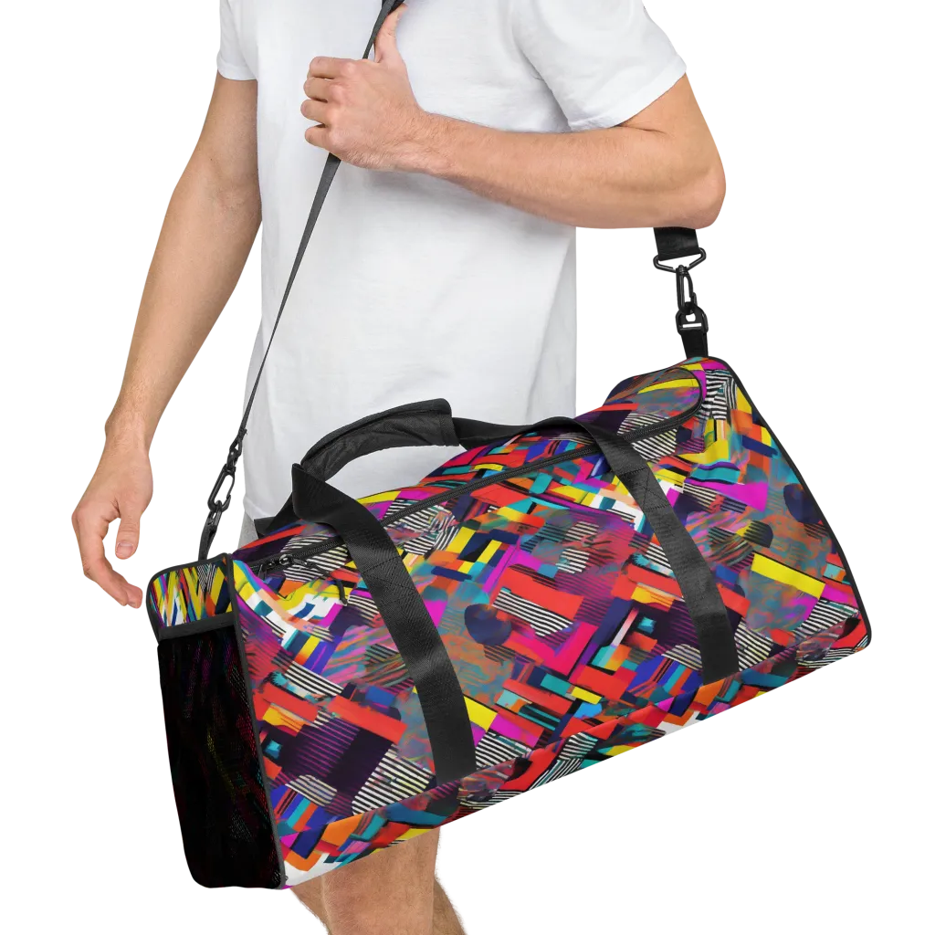 Chromatic Collision on Duffle Bag — Right Front