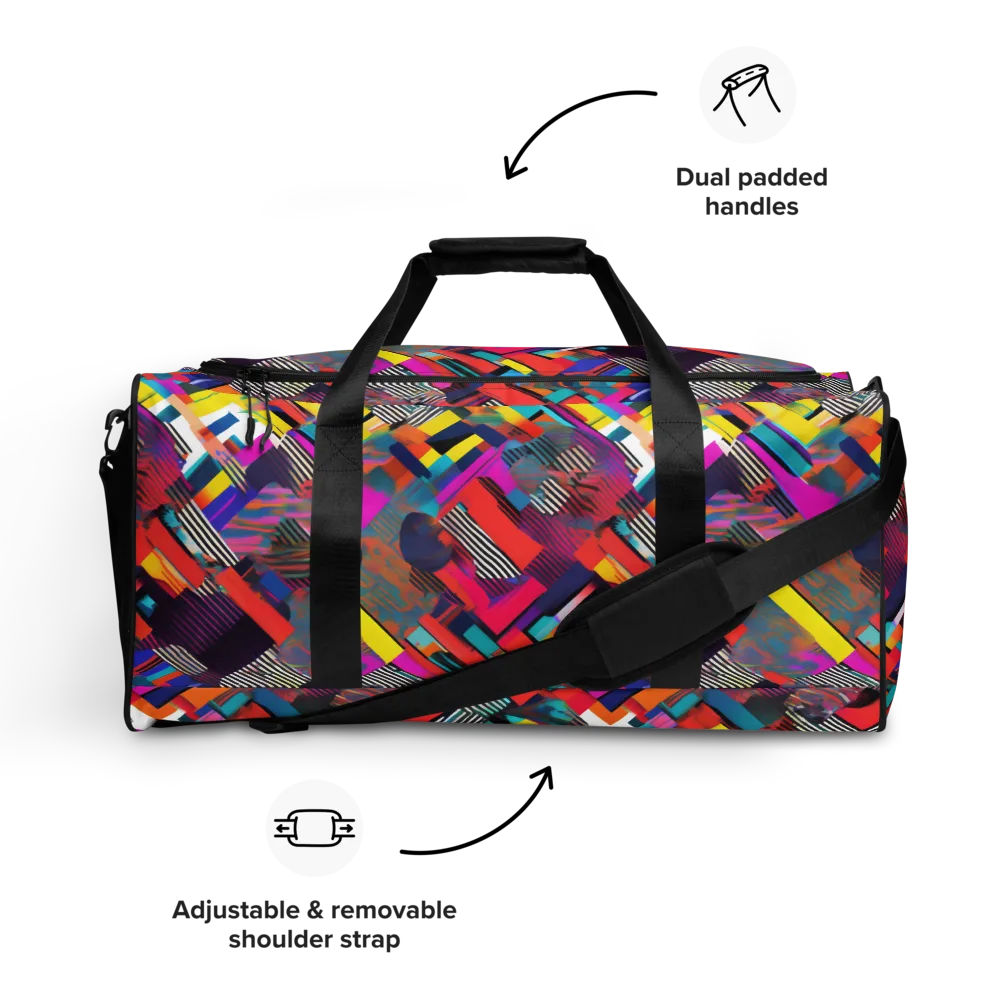 Chromatic Collision on Duffle Bag — Front