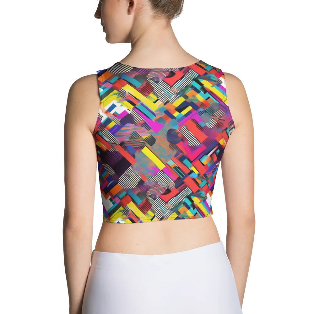 Chromatic Collision on Crop Top — Back
