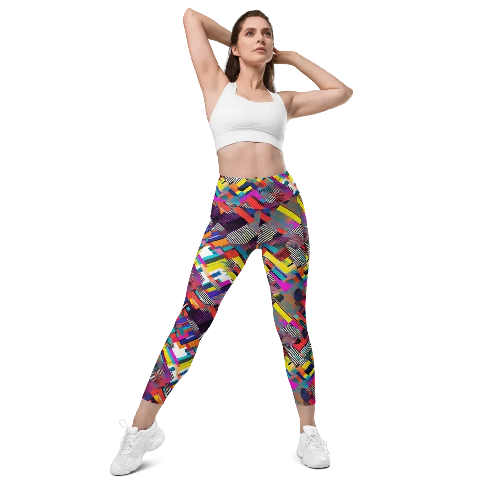 Chromatic Collision on Leggings with Pockets — Front