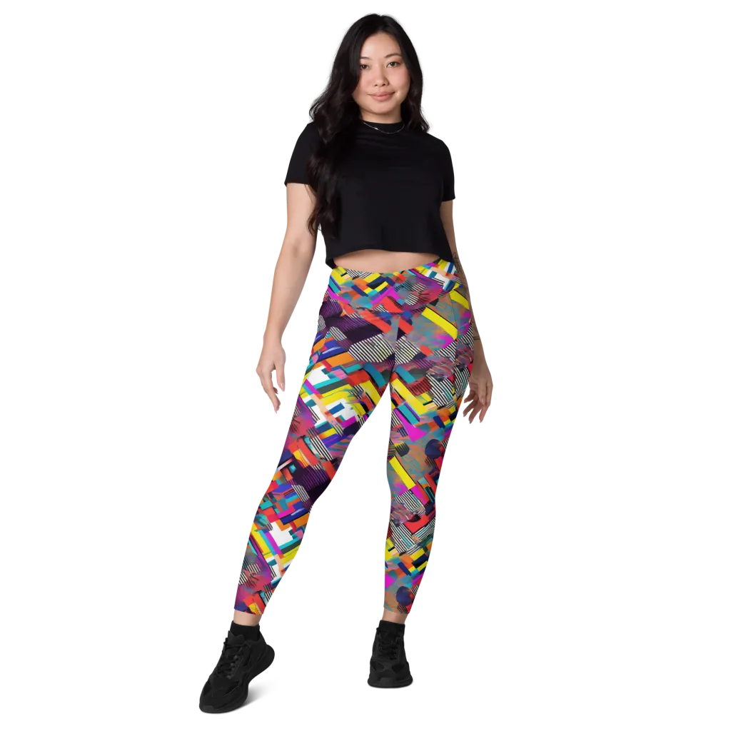 Chromatic Collision on Leggings with Pockets — Front