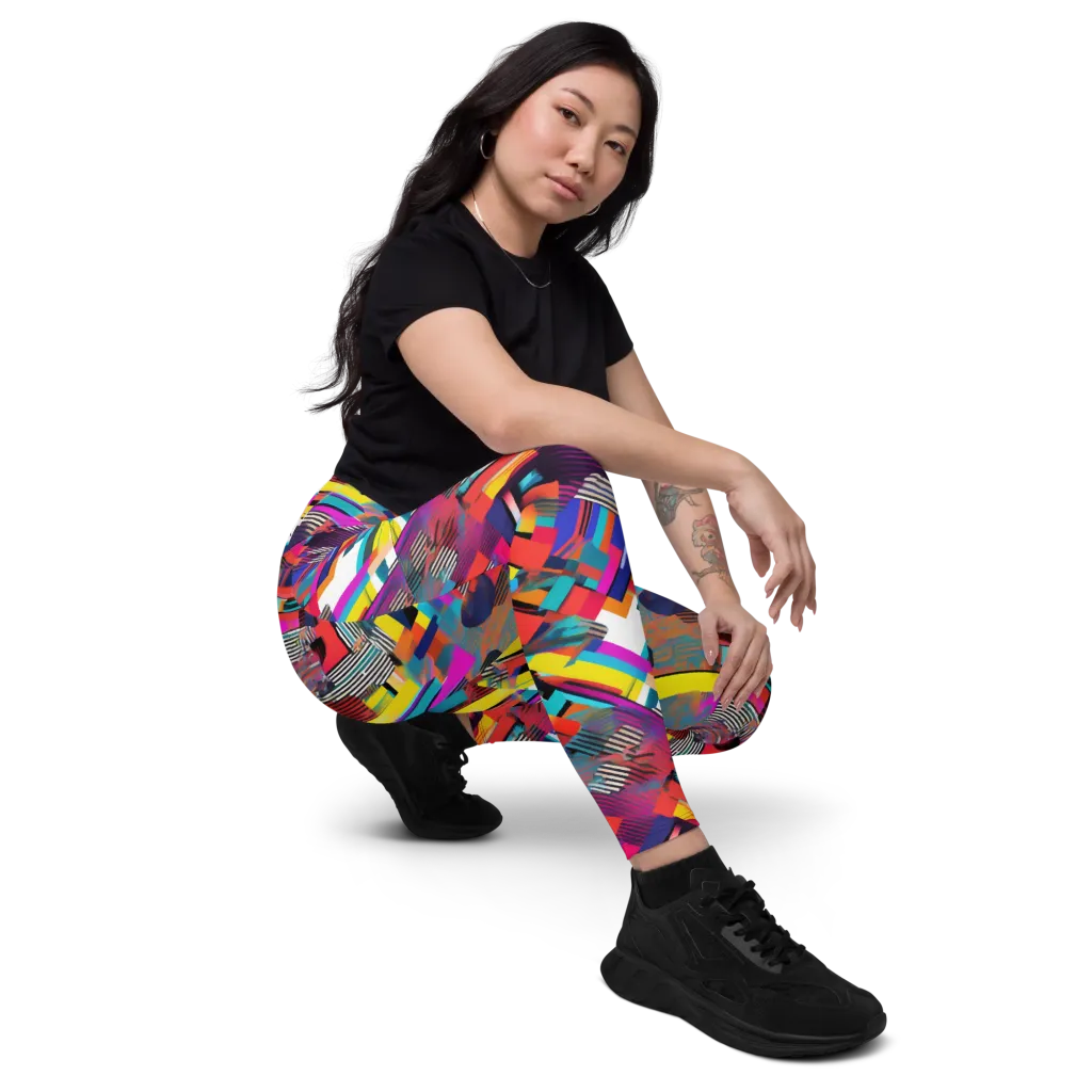 Chromatic Collision on Leggings with Pockets — Right Front