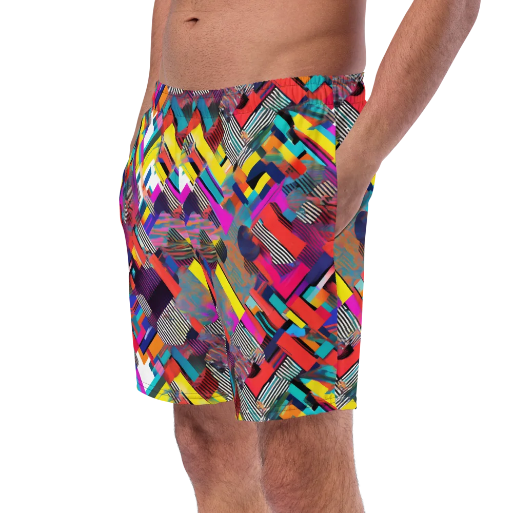 Chromatic Collision on Swim Trunks — Left Front