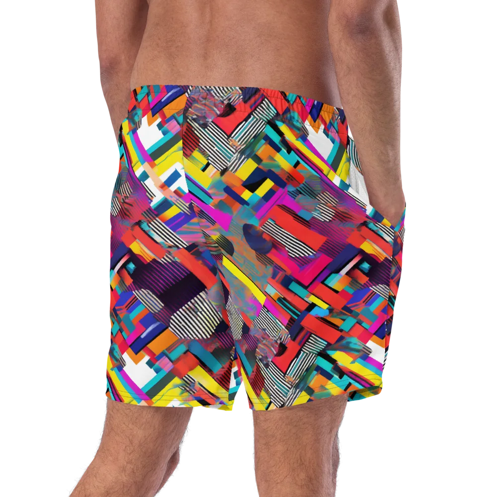 Chromatic Collision on Swim Trunks — Right Back