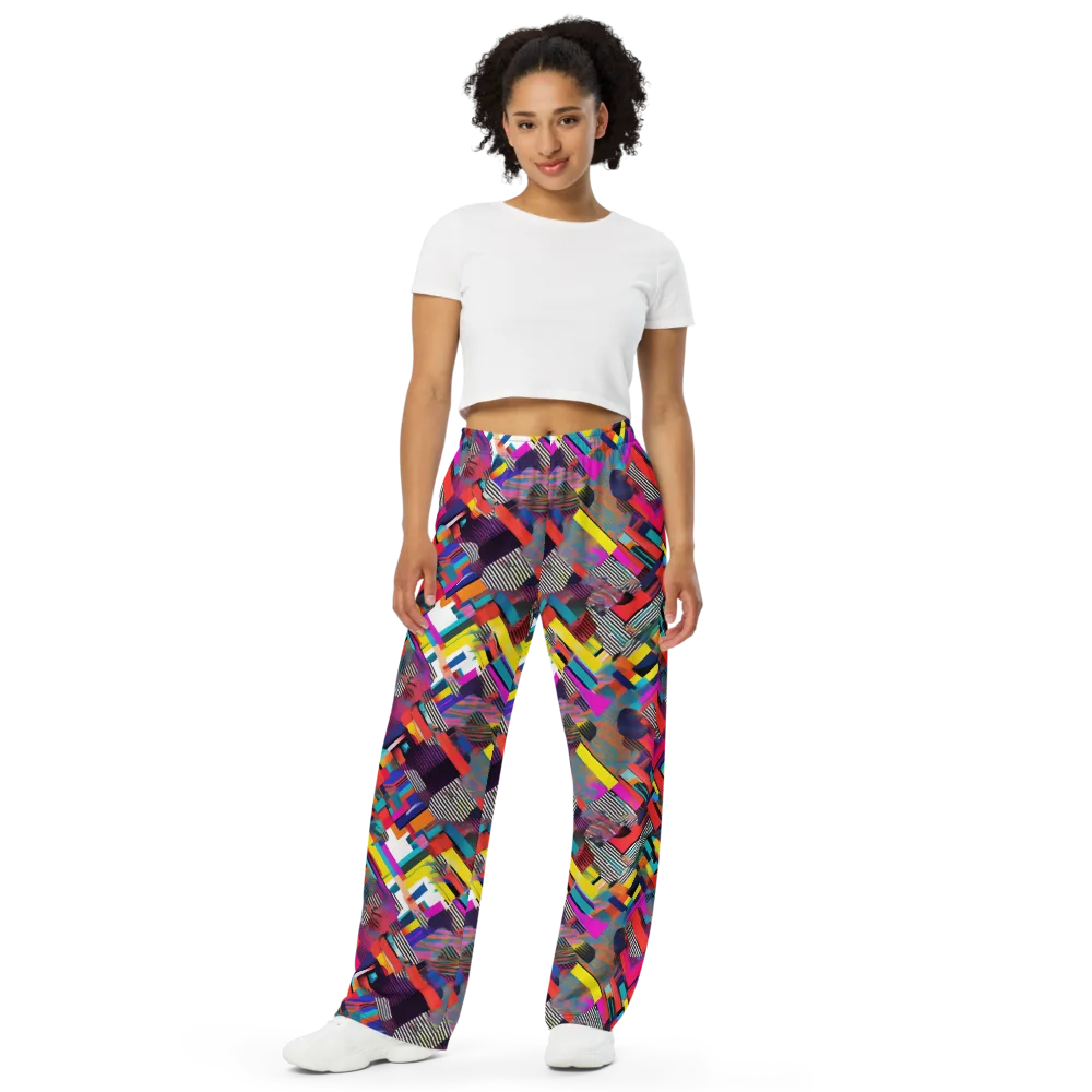 Chromatic Collision on Wide-Leg Pants — Front