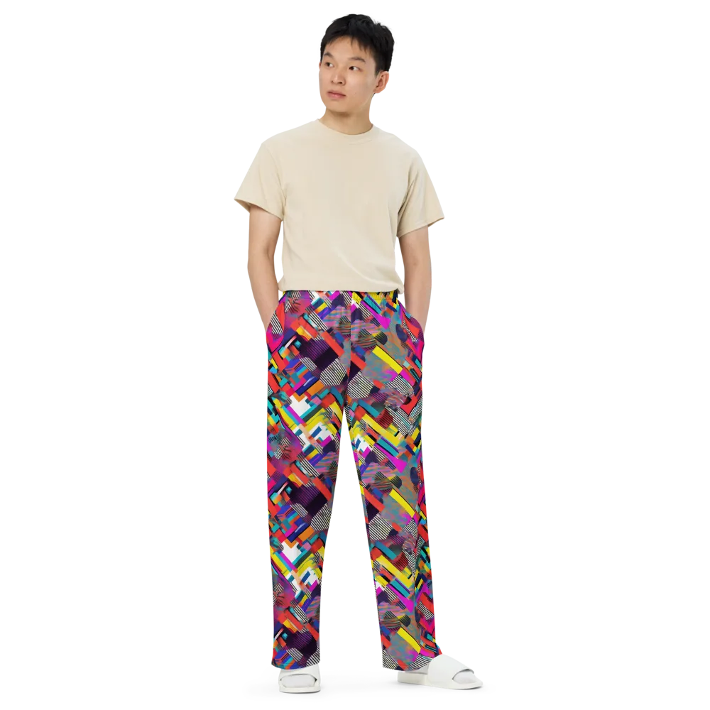 Chromatic Collision on Wide-Leg Pants — Front