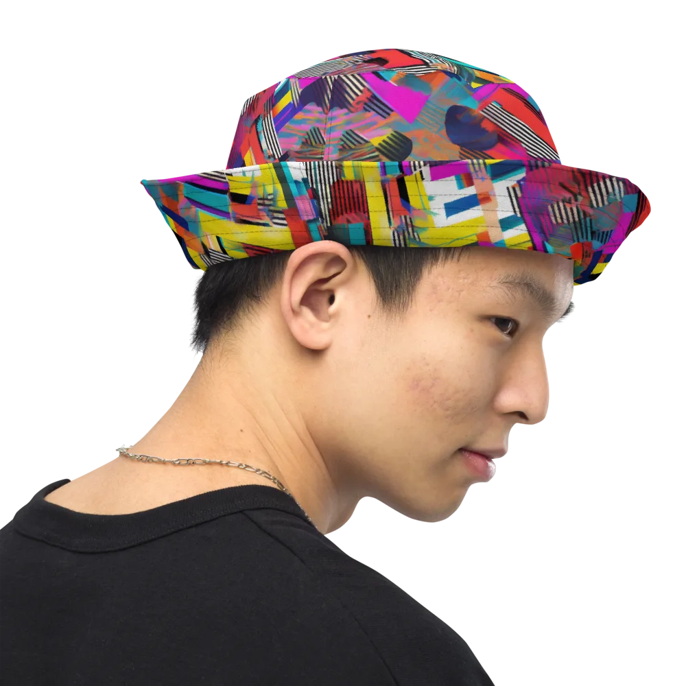 Chromatic Collision on Reversible Bucket Hat — Right Outside