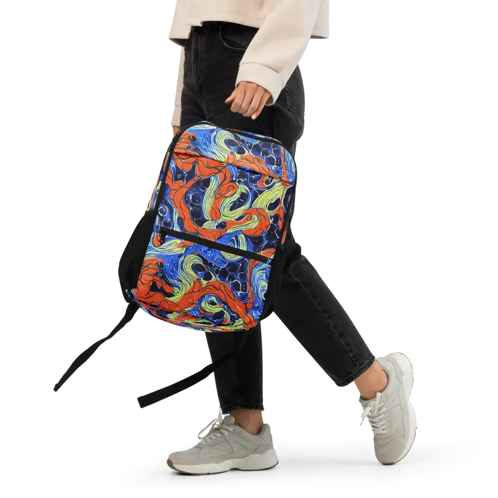 Lava Whirlpool on Utility Backpack — Front