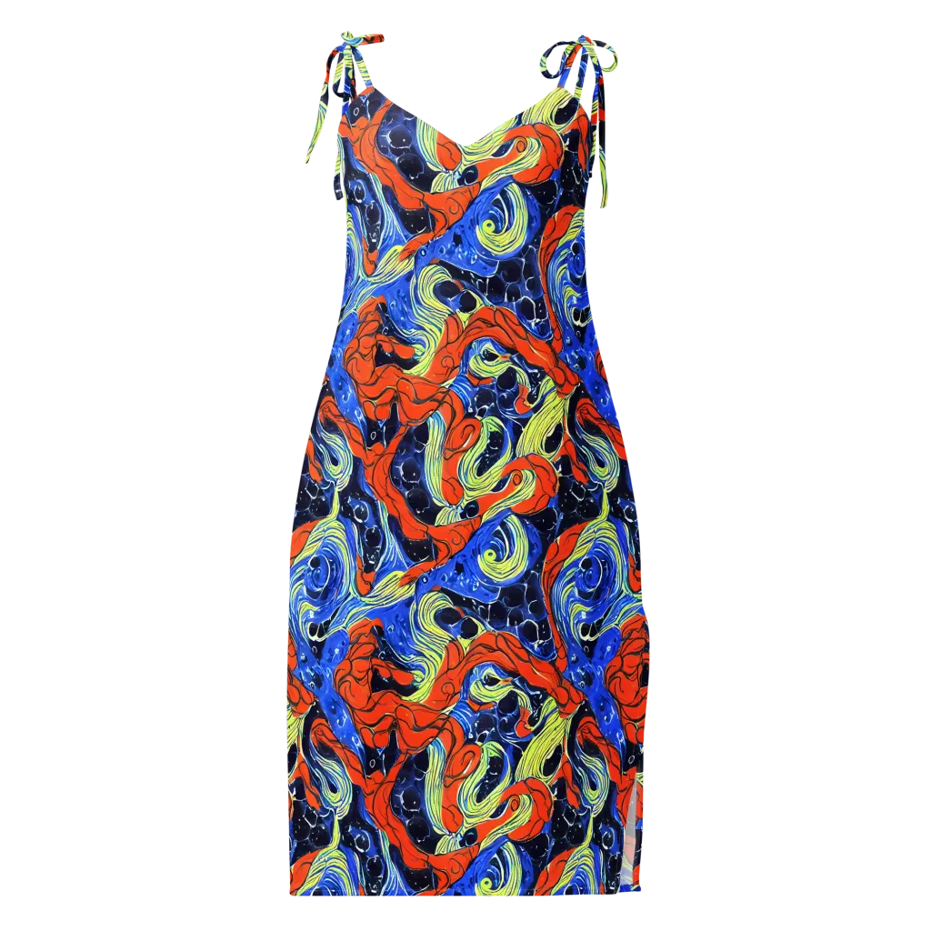 Lava Whirlpool on Slip Dress — Front