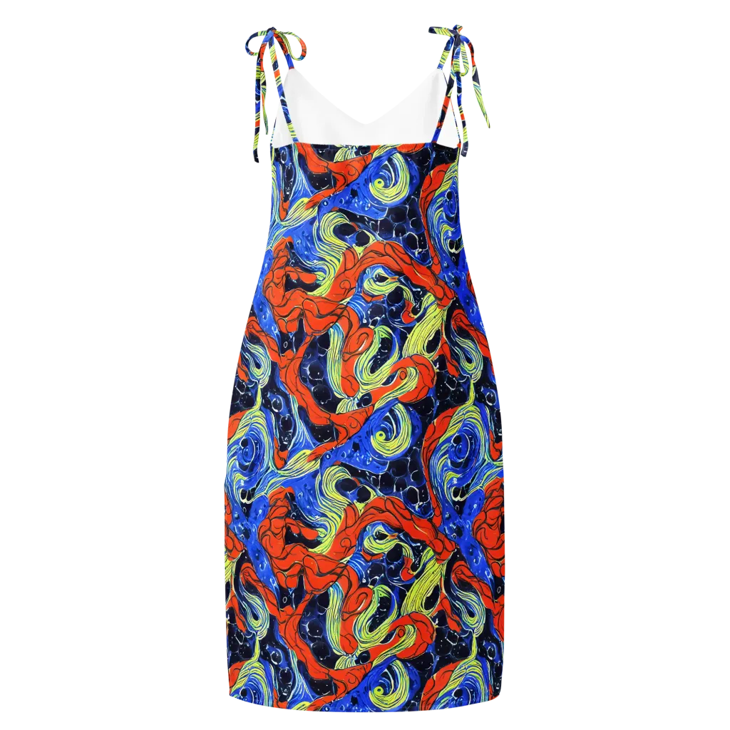 Lava Whirlpool on Slip Dress — Back