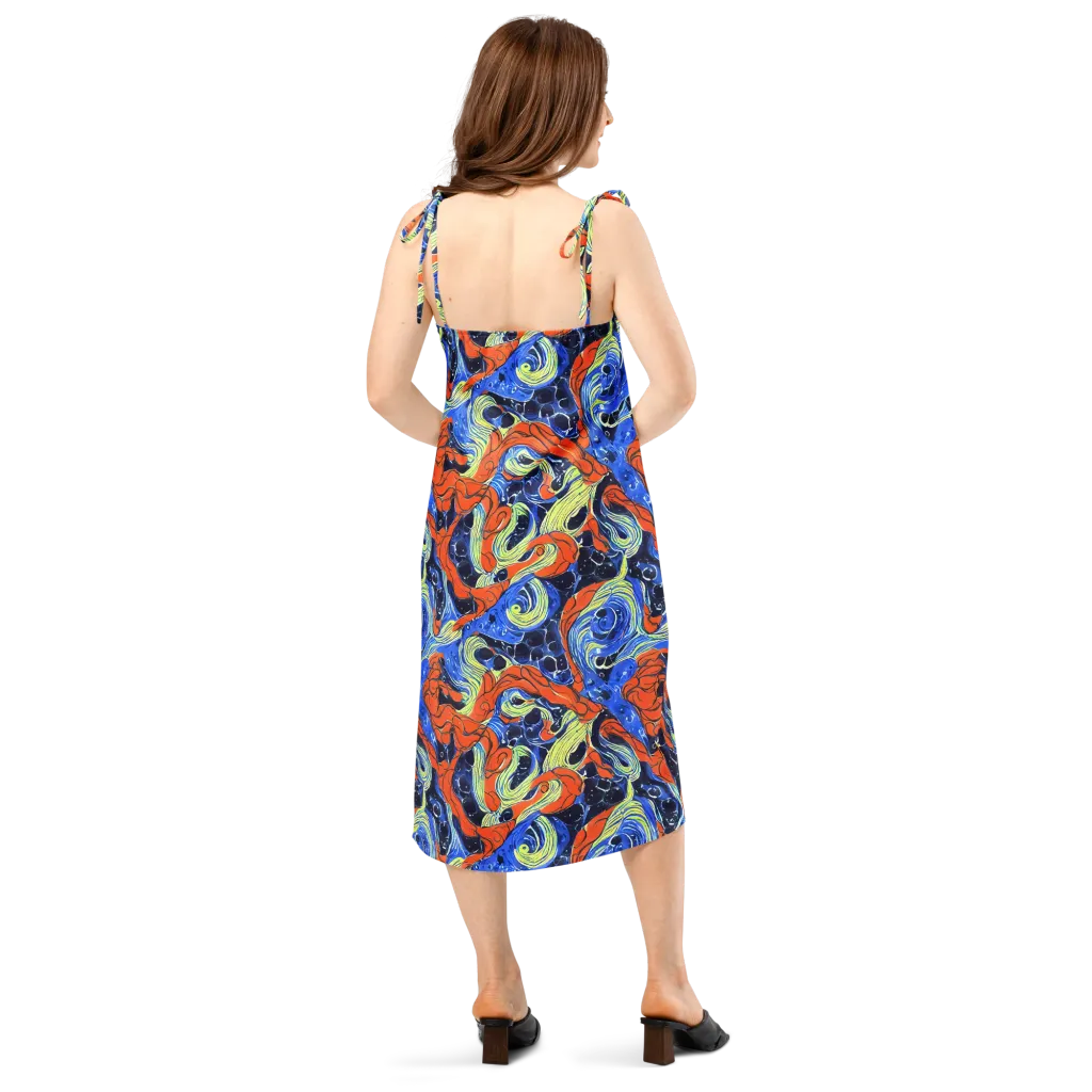 Lava Whirlpool on Slip Dress — Back