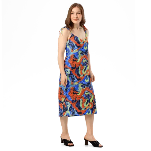 Lava Whirlpool on a Slip Dress