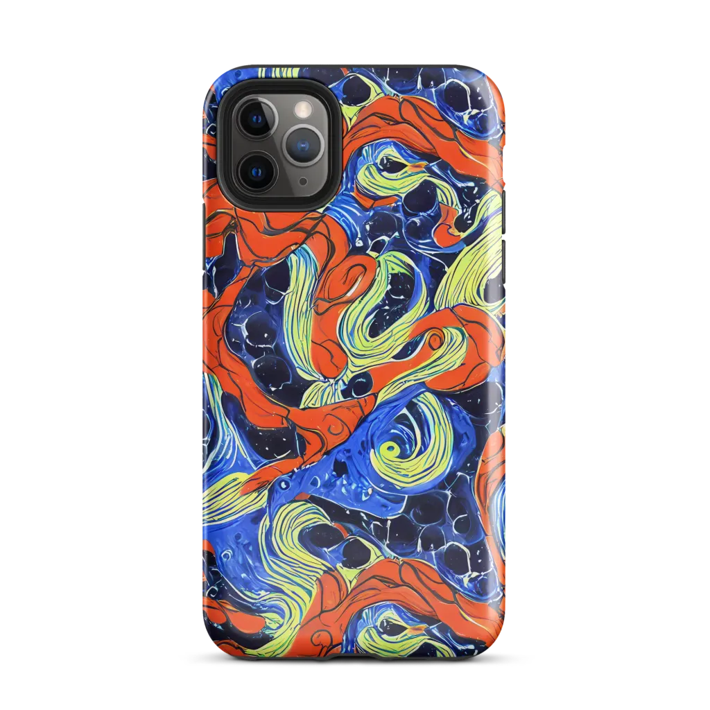 Lava Whirlpool on Tough Case for iPhone® — Front