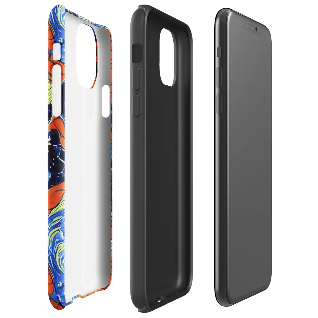 Lava Whirlpool on Tough Case for iPhone® — Right