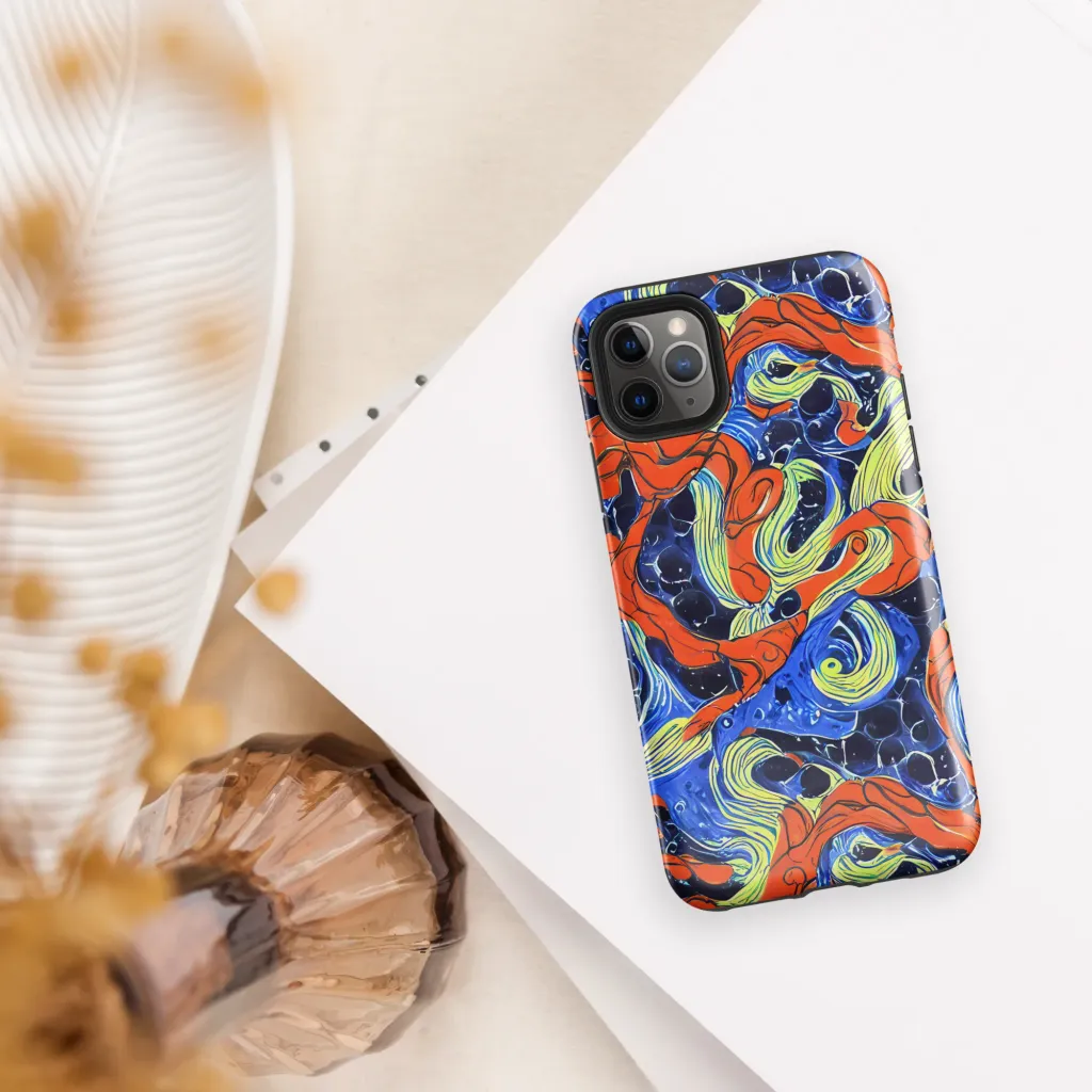 Lava Whirlpool on Tough Case for iPhone® — Front