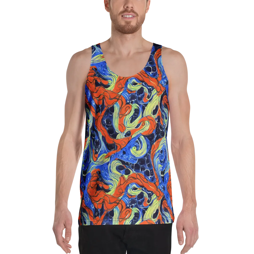 Lava Whirlpool on Men's Tank Top — Front