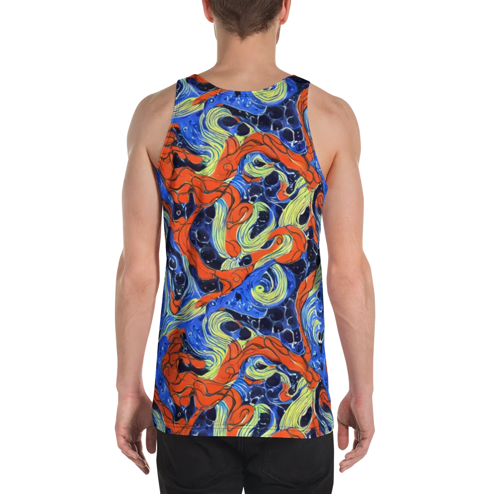 Lava Whirlpool on Men's Tank Top — Back
