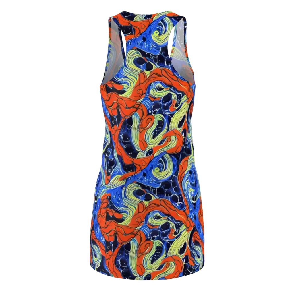 Lava Whirlpool on Racerback Dress — Back