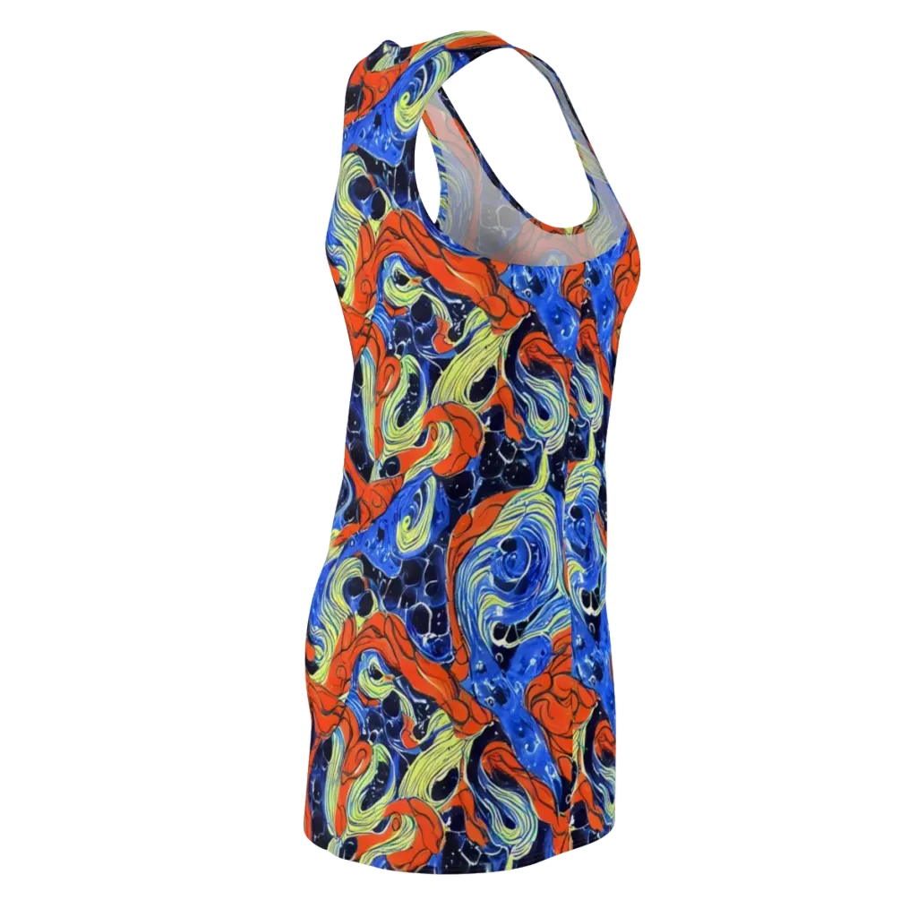 Lava Whirlpool on Racerback Dress — Back Side