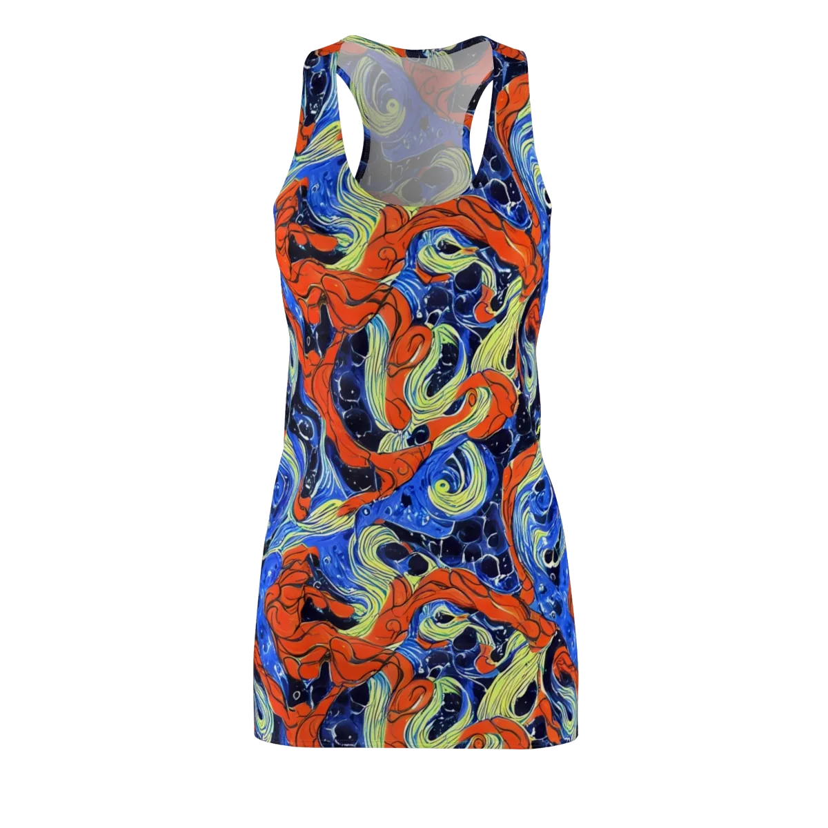 Lava Whirlpool on Racerback Dress — Front