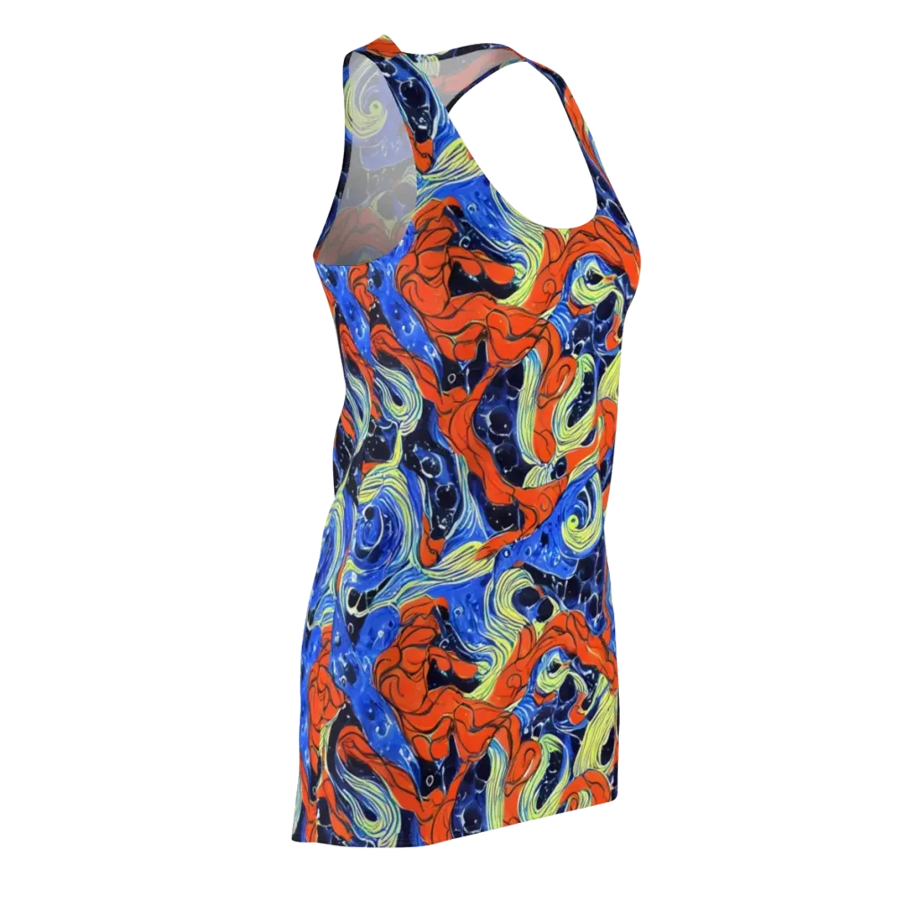 Lava Whirlpool on Racerback Dress — Front Side