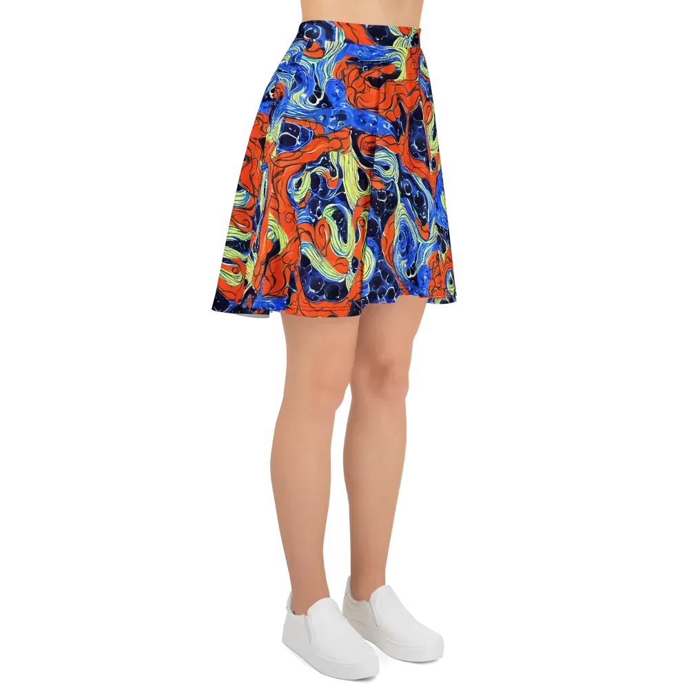 Lava Whirlpool on Skater Skirt — Right
