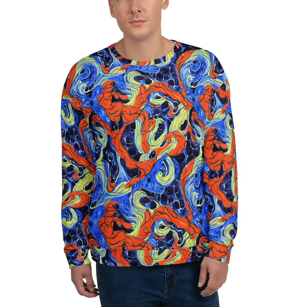 Lava Whirlpool on Sweatshirt — Front