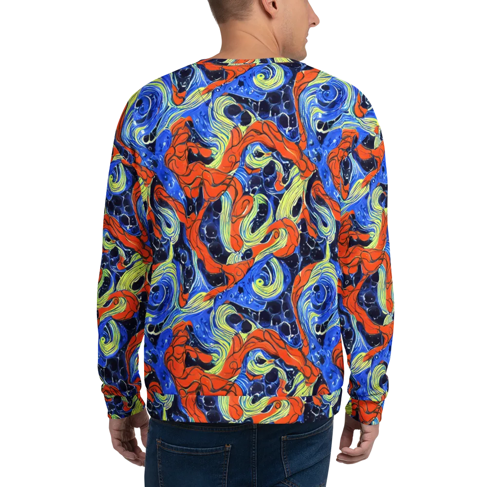 Lava Whirlpool on Sweatshirt — Back