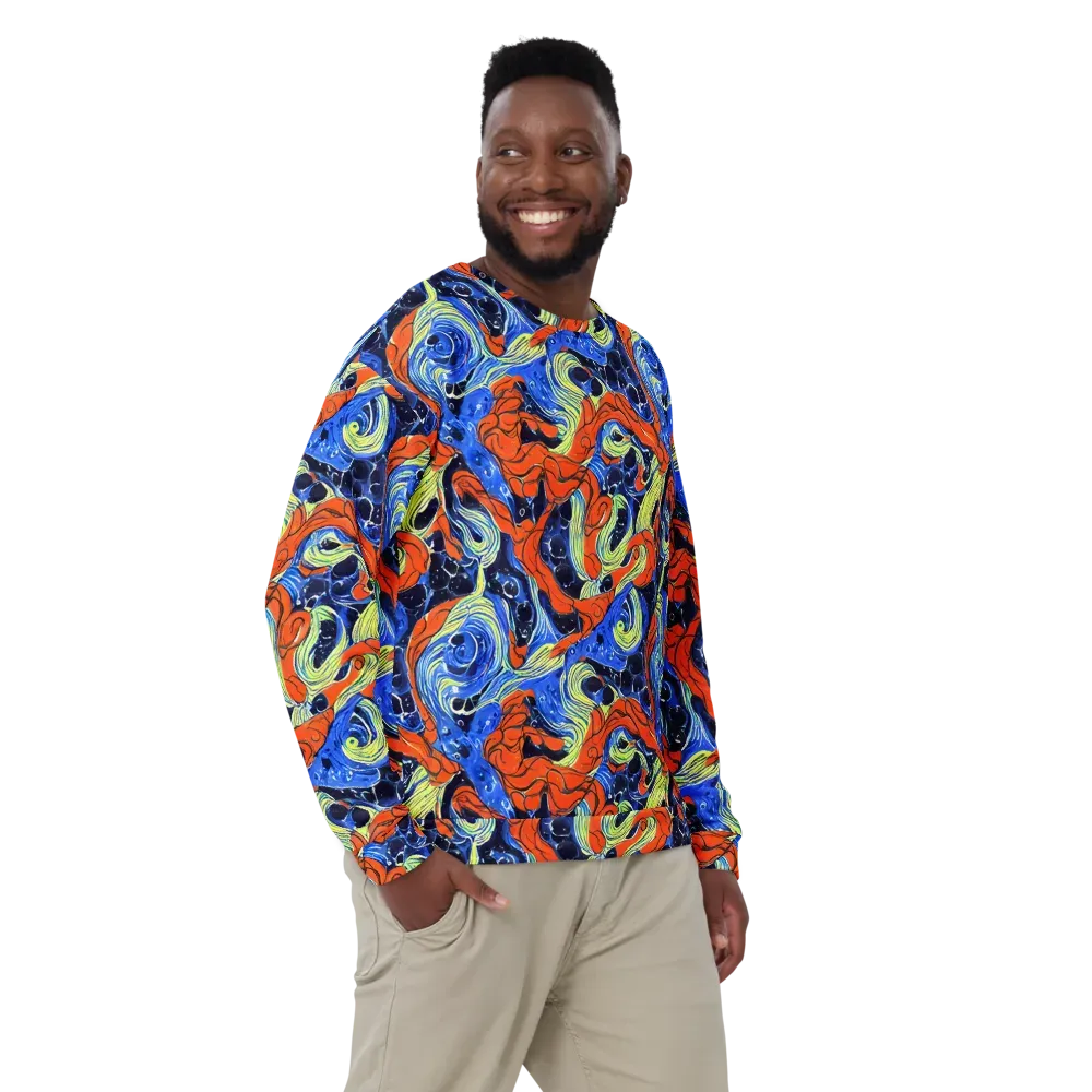 Lava Whirlpool on Sweatshirt — Front