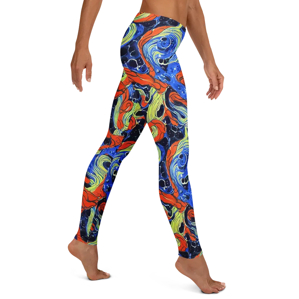 Lava Whirlpool on Leggings — Right