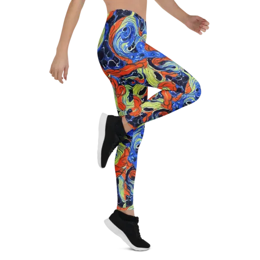 Lava Whirlpool on a Leggings
