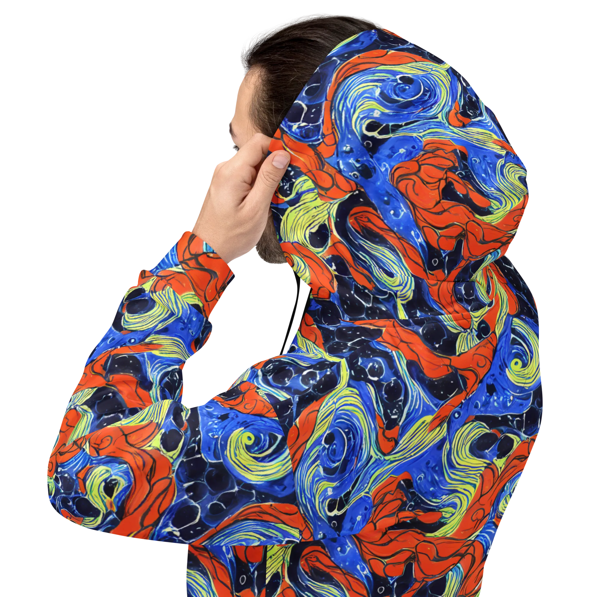 Lava Whirlpool on Hoodie — Back