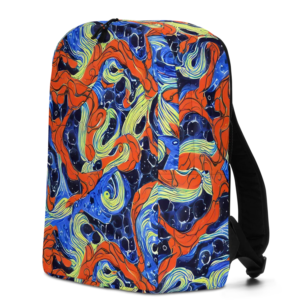 Lava Whirlpool on Minimalist Backpack — Left