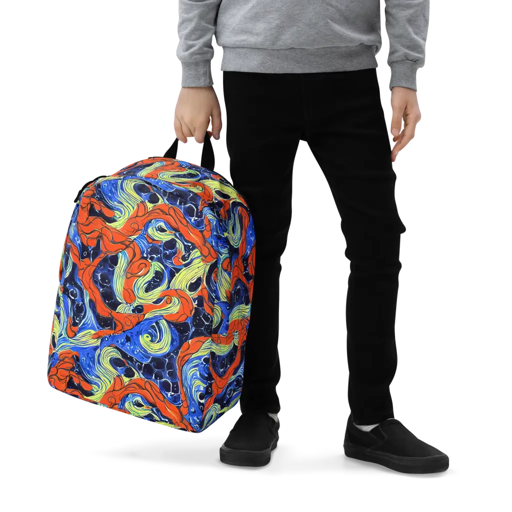 Lava Whirlpool on Minimalist Backpack — Zoomed-in