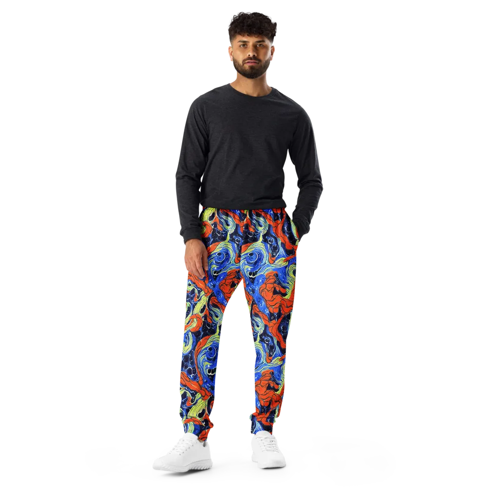 Lava Whirlpool on Men's Joggers — Front