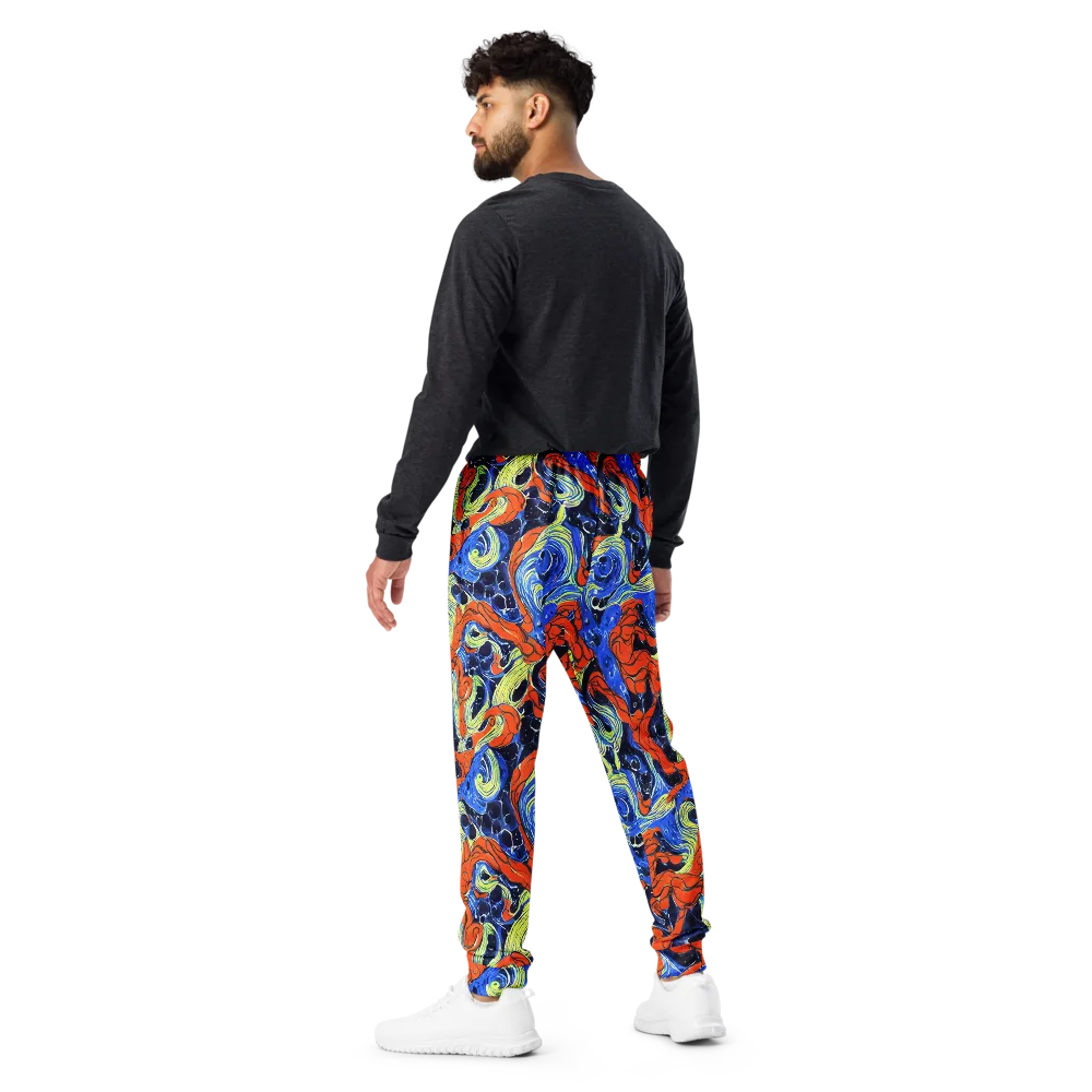 Lava Whirlpool on Men's Joggers — Back
