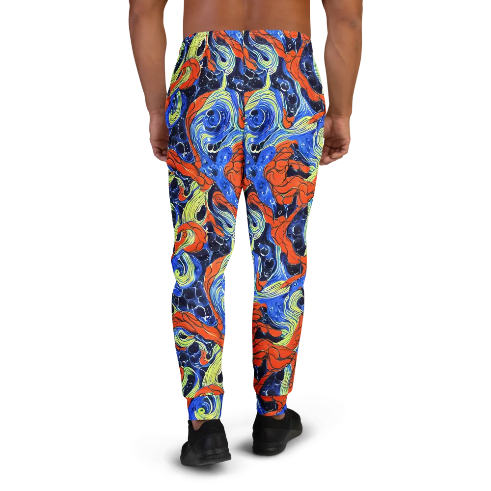 Lava Whirlpool on Men's Joggers — Back