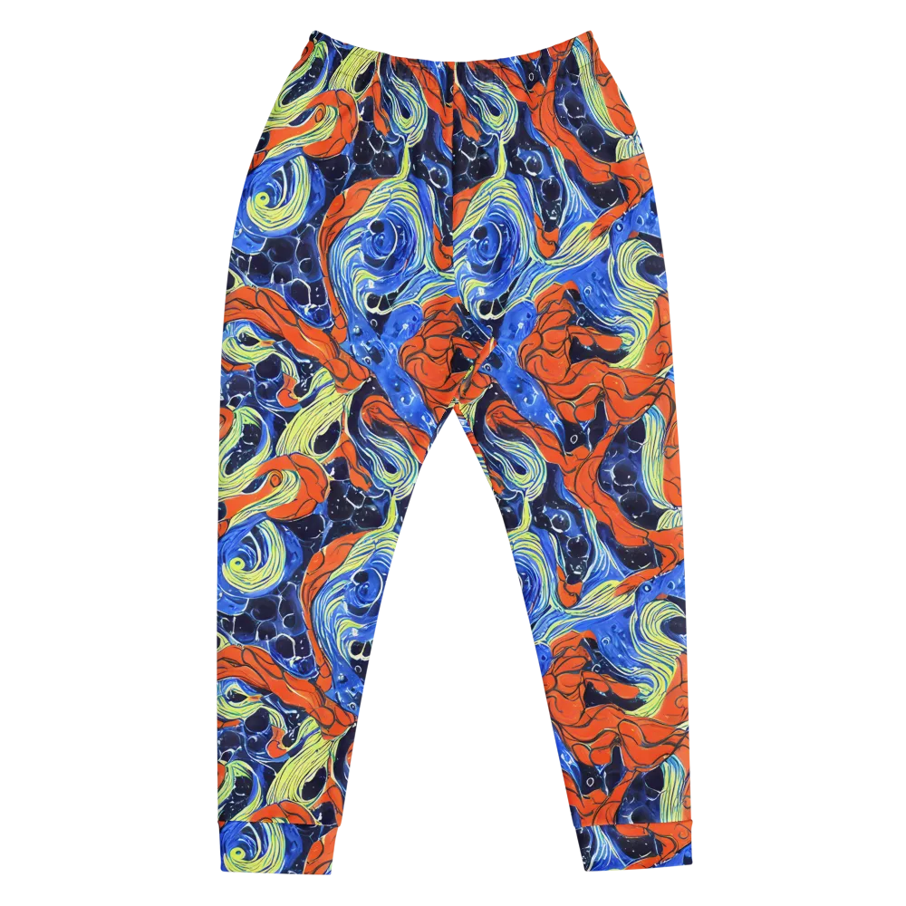 Lava Whirlpool on Men's Joggers — Front
