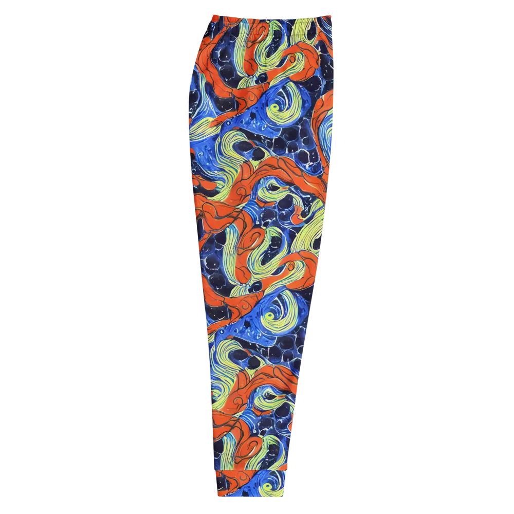 Lava Whirlpool on Men's Joggers — Right