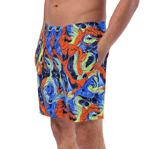 Lava Whirlpool on a Swim Trunks